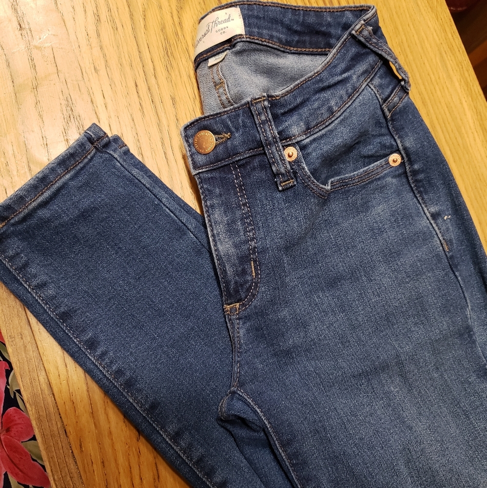 0 Long Curvy Skinny dark wash jeans